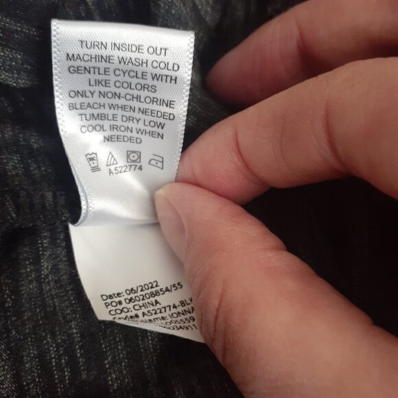 LOGO Lori Goldstein Ionna Tunic Black Gray Size XL - Picture 6 of 10